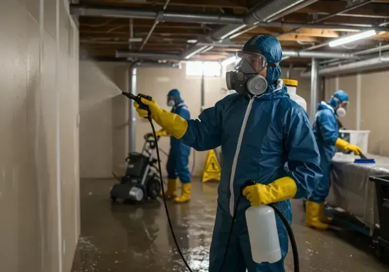 Basement Sanitization and Antimicrobial Treatment process in Medway, MA